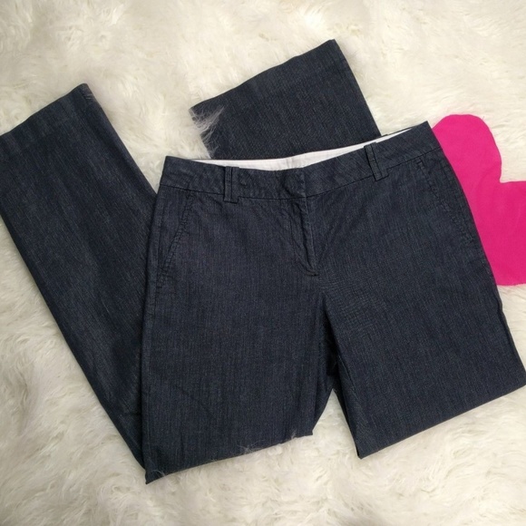 @ Loft sz 6 Julie Blue Pants Straight Leg - Picture 7 of 7